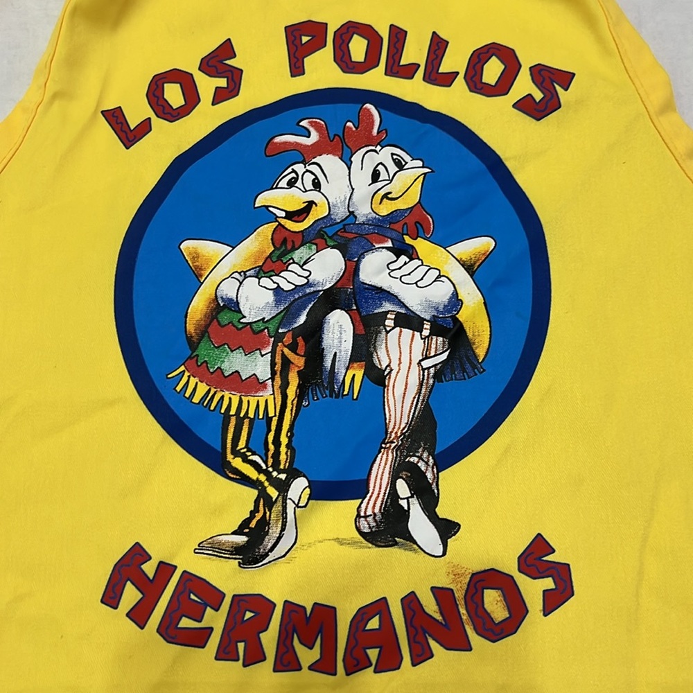Breaking Bad Yellow Los Pollos Hermanos Novelty Apron - One Size Fits Most - Picture 2 of 5